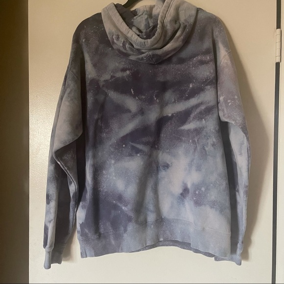 Hand dyed bleached Orcas Island San Juan islands oversized hoodie sweatshirt - Picture 11 of 15